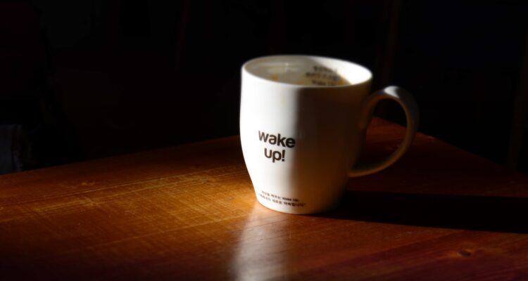 wake up mug