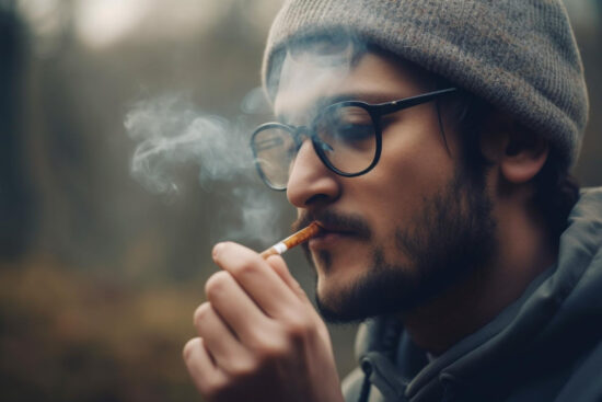 caucasian-man-sunglasses-smoking-tobacco-outdoors-generated-by-ai
